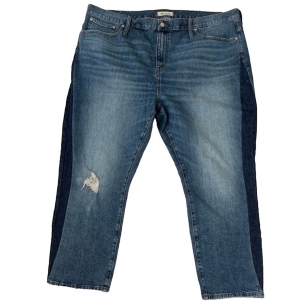 Madewell The High Rise Slim Boy Jean Distressed Skinny Jeans